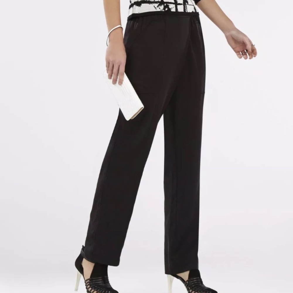 Women’s BCBGMAXAZRIA BLACK JARRED PULL ON TROUSER